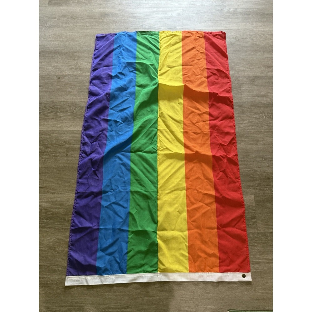 valley forge brand rainbow gay flag tapestry, yard banner, 34x48‎ lgbtq